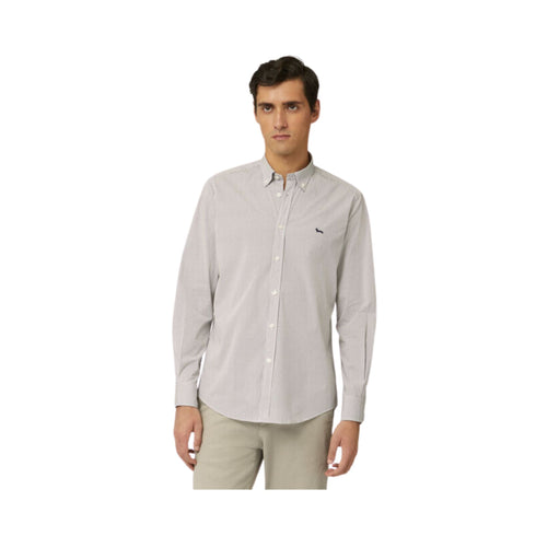 Harmont & Blaine Camicia casual Camicia Uomo con micromotivo Blu beige - Francavilla Moda